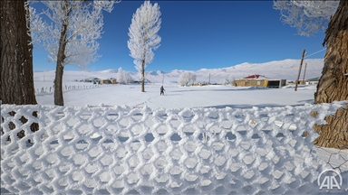 Turska: Snijeg i inje stvorili prekrasan zimski krajolik u Vanu