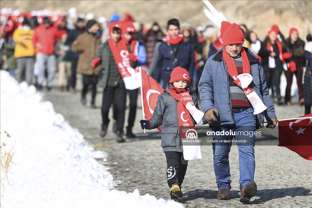 Türkiye Sarıkamış'ta "Şühedanın İzinde" yürüdü