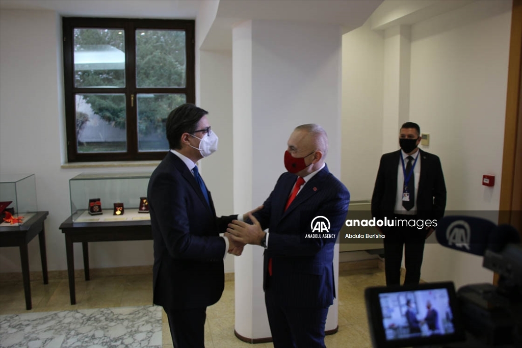 Средба на претседателот Пендаровски со претседателот на Албанија, Илир Мета