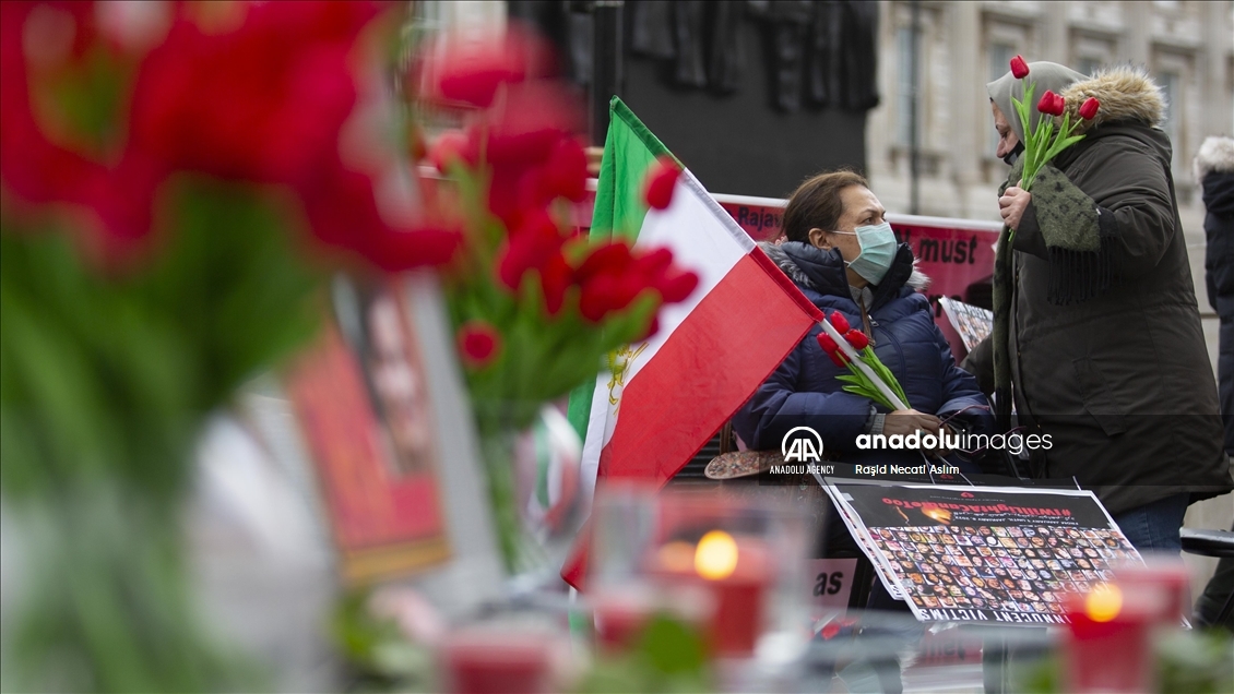 بزرگداشت دومین سالگرد قربانیان هواپیمای اوکراینی در لندن 