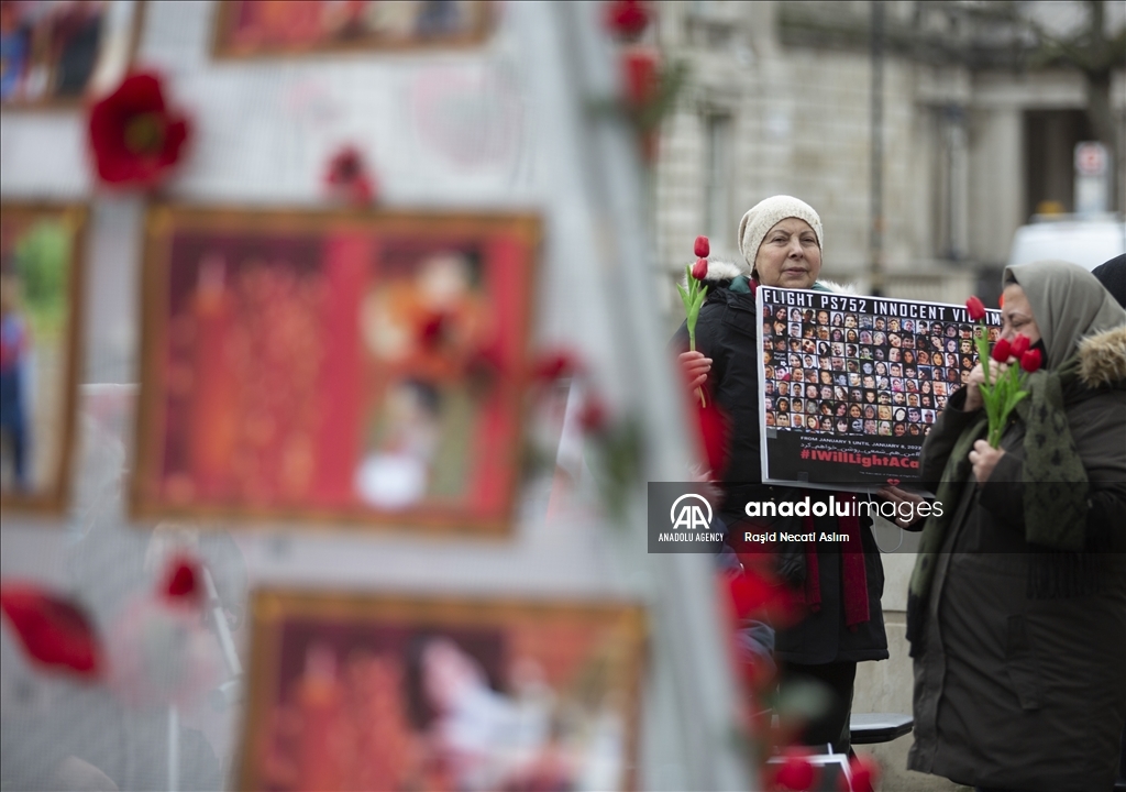 بزرگداشت دومین سالگرد قربانیان هواپیمای اوکراینی در لندن 