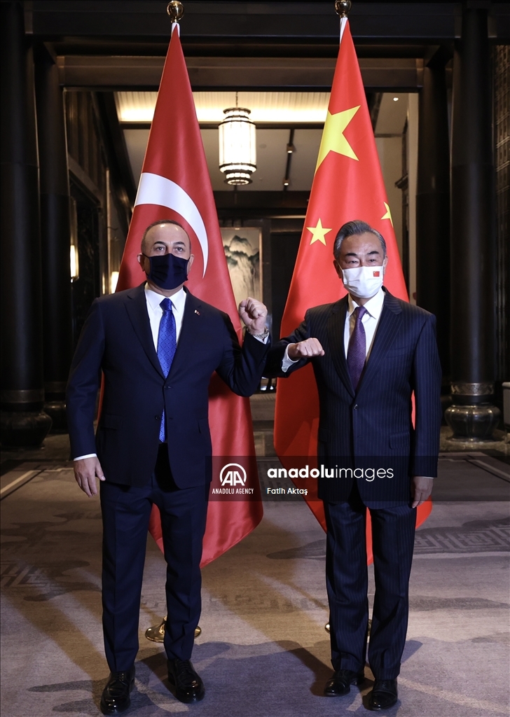 دیدار وزرای خارجه ترکیه و چین در شهر ووشی
