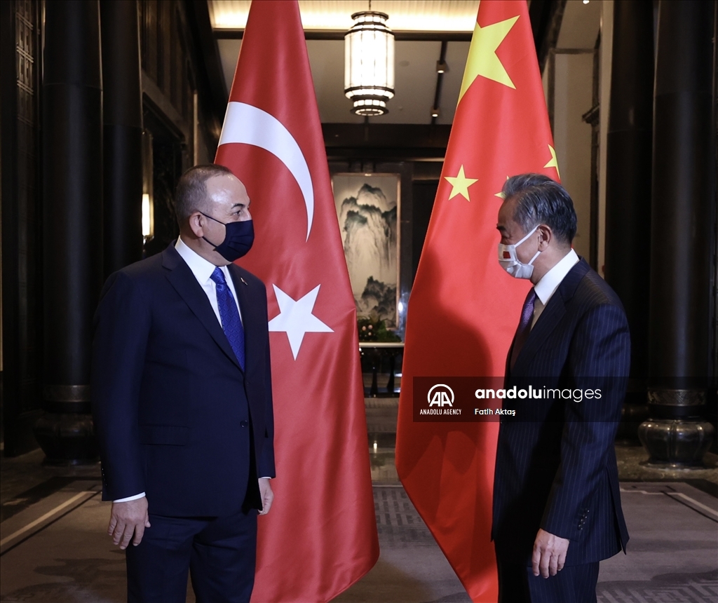 دیدار وزرای خارجه ترکیه و چین در شهر ووشی