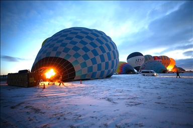 Cappadocia hot air balloon rides in winter