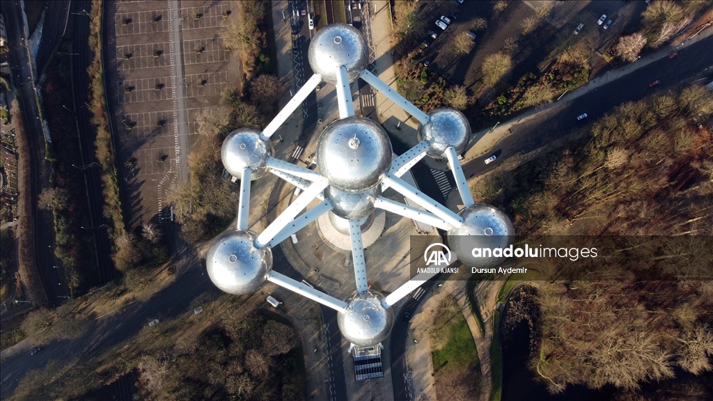 Brüksel drone ile havadan görüntülendi