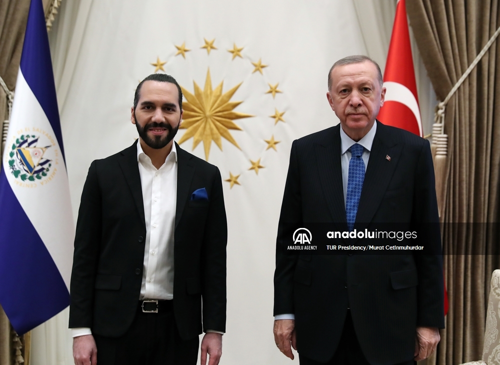 El presidente de Turquía recibe a su homólogo de El Salvador en Ankara