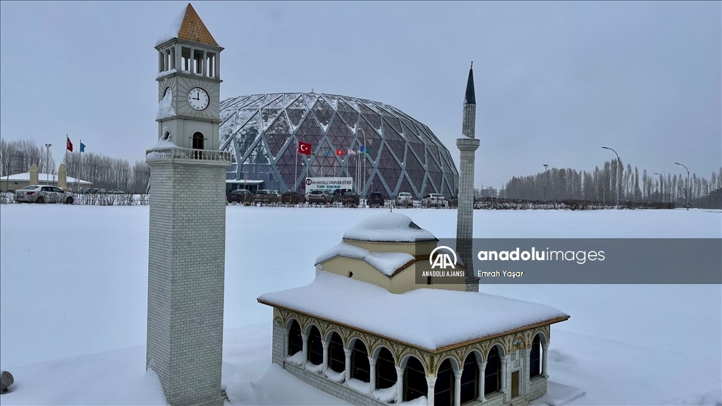 Eskişehir'de kar sonrası "beyaz kareler"