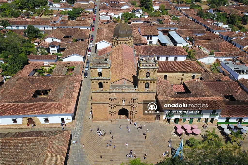 Kolombiya'da tarihi kasaba Barichara