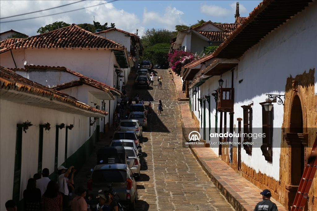 Kolombiya'da tarihi kasaba Barichara