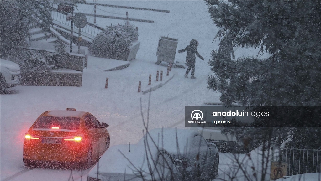 Ankara'da kar yağışı
