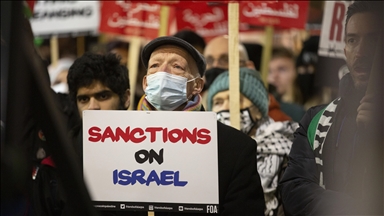 Londra'da Filistin'e destek gösterisi 