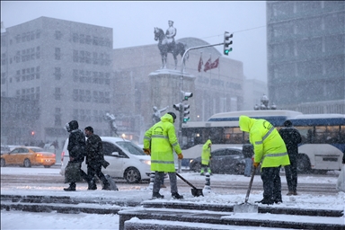 Ankara'da kar yağışı  