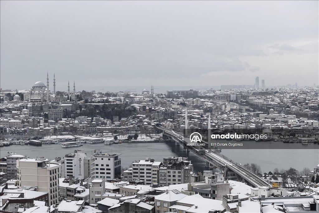 İstanbul'da kar yağışı