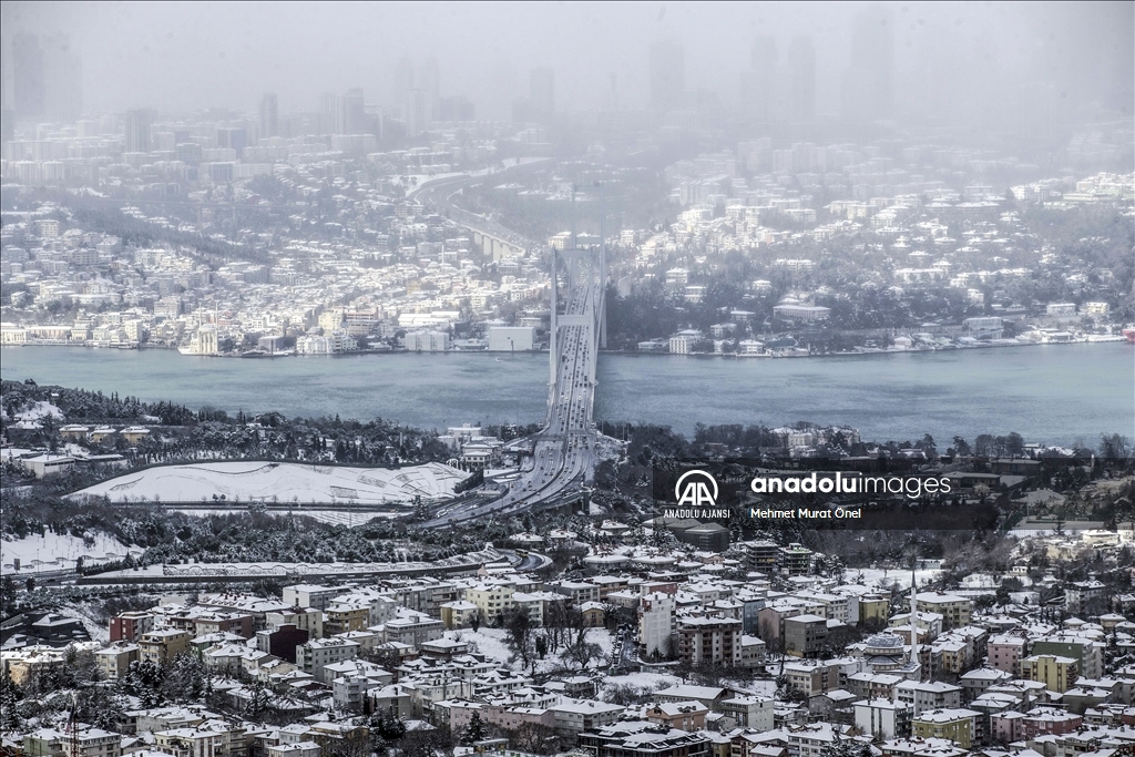 İstanbul'da kar yağışı