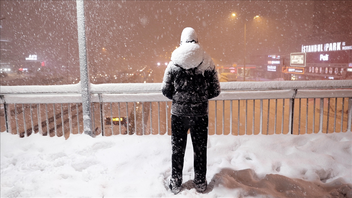 Snowy winter in Istanbul