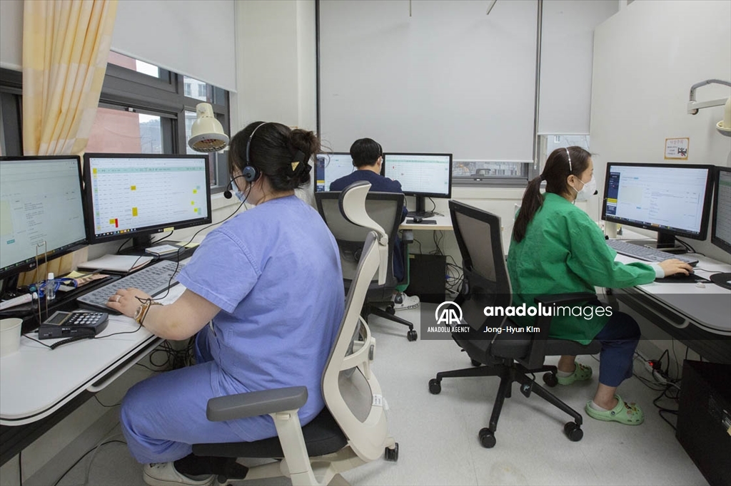 Бесконтактна клиника за коронавирус (Ковид-19) во Јужна Кореја