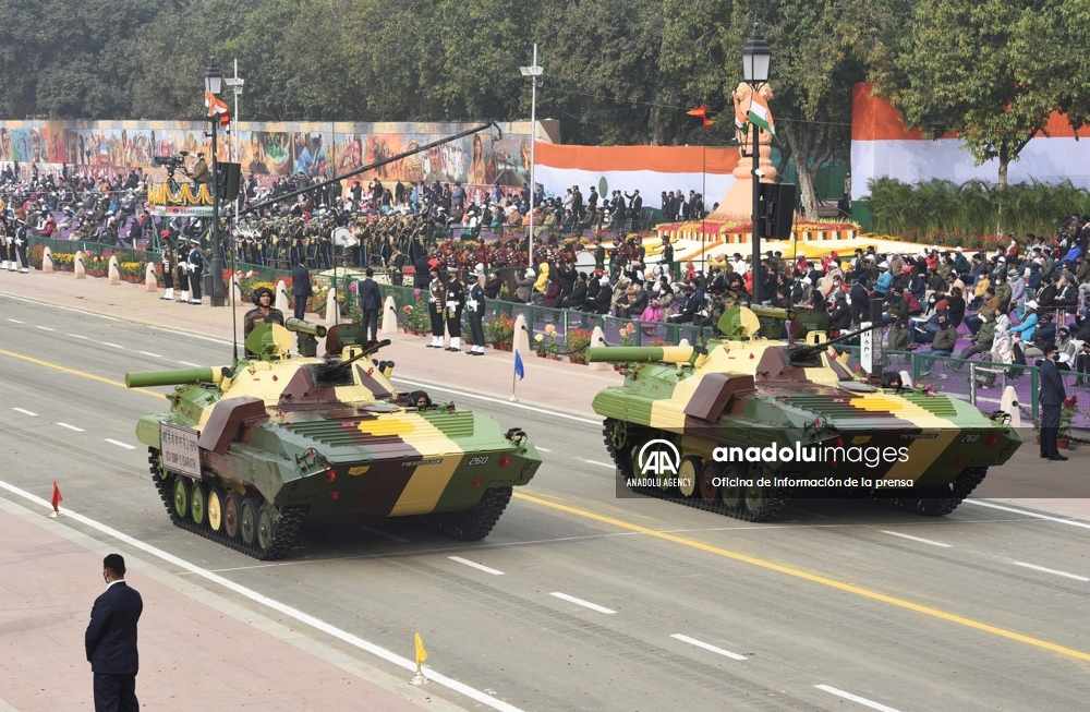 Celebración del 73° Día de la República India en Nueva Delhi
