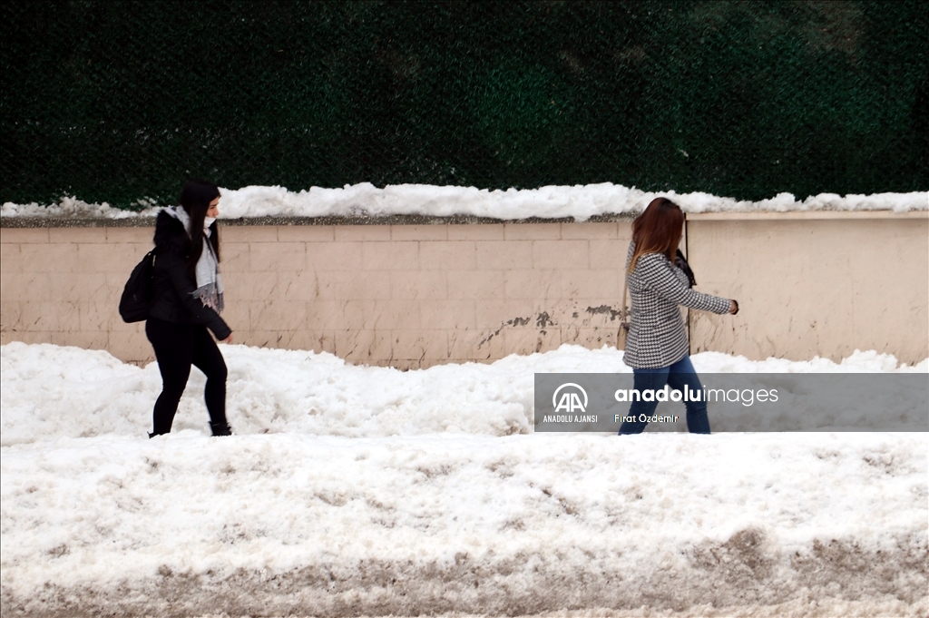 Gaziantep'te kar yağışı