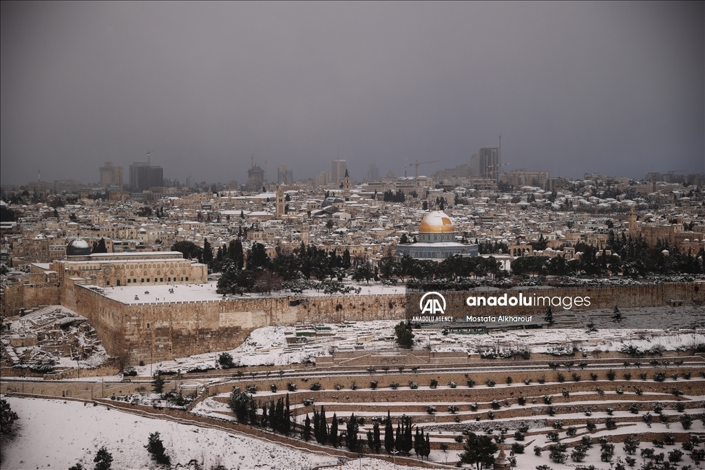 Snowfall in Jerusalem