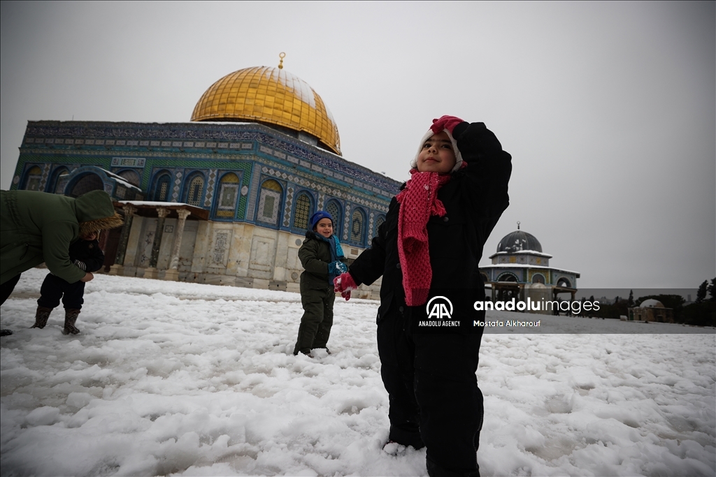 Snowfall in Jerusalem