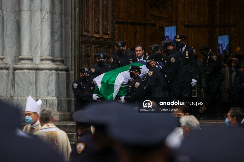 Funeral del asesinado policía Jason Rivera en la catedral San Patricio de Nueva York