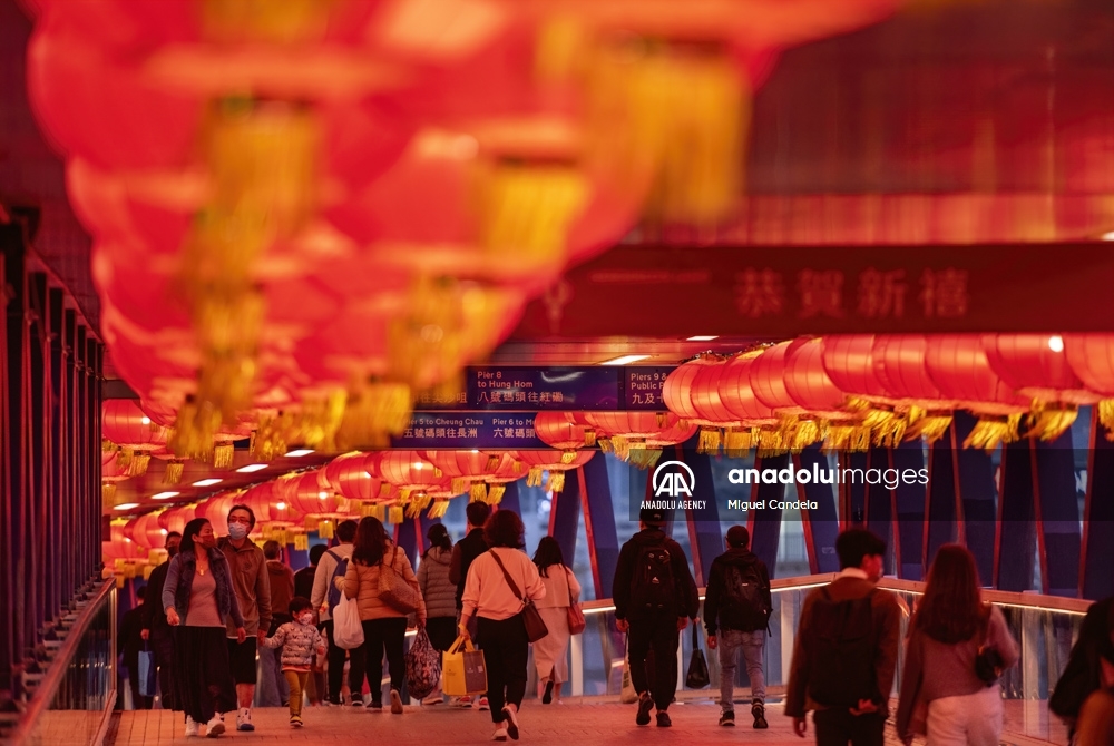 Preparativos para el Año Nuevo chino en Hong Kong