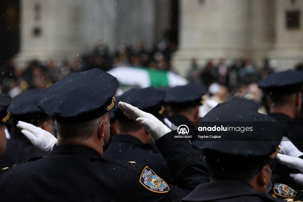Funeral del asesinado policía Jason Rivera en la catedral San Patricio de Nueva York
