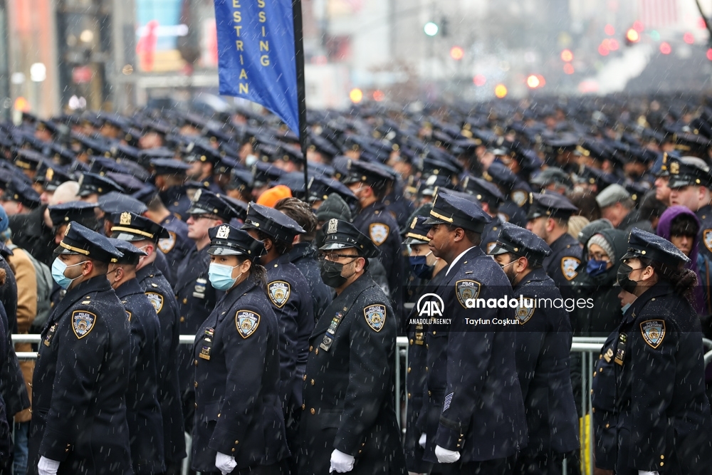Funeral del asesinado policía Jason Rivera en la catedral San Patricio de Nueva York