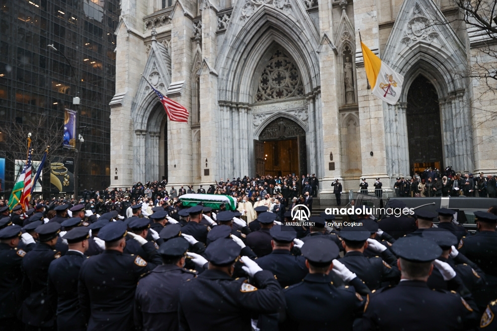 Funeral del asesinado policía Jason Rivera en la catedral San Patricio de Nueva York