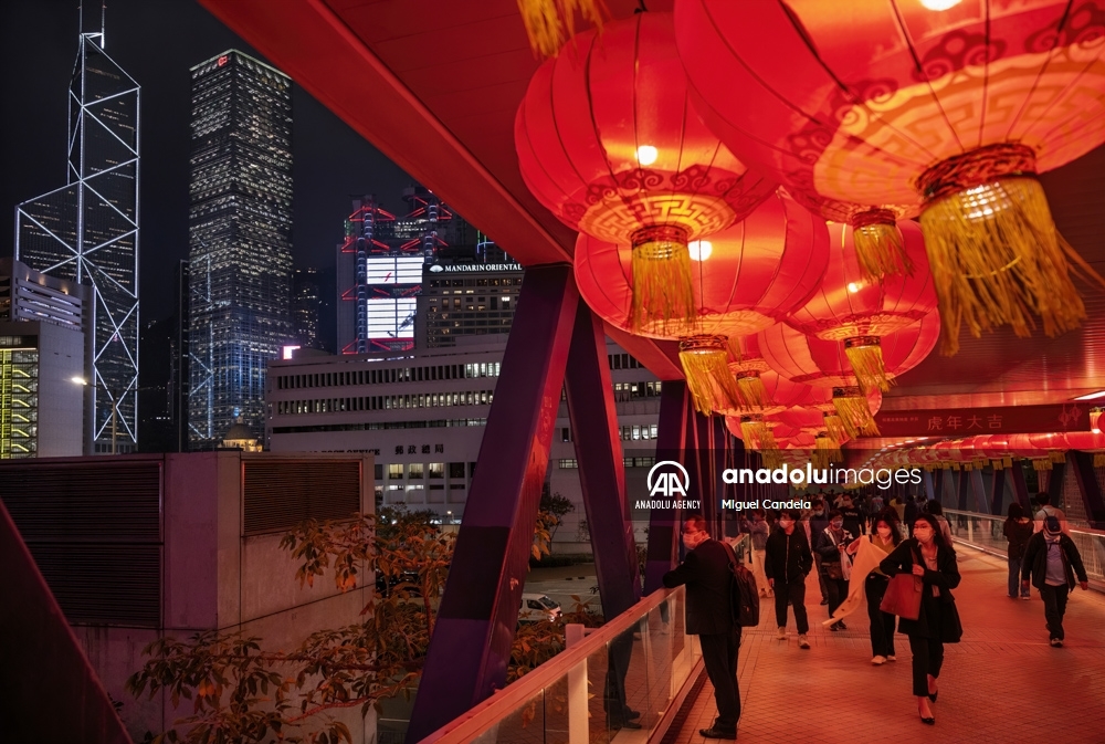 Preparativos para el Año Nuevo chino en Hong Kong