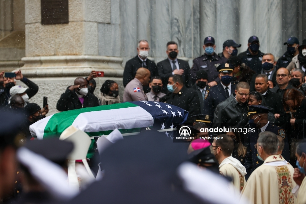 Funeral del asesinado policía Jason Rivera en la catedral San Patricio de Nueva York