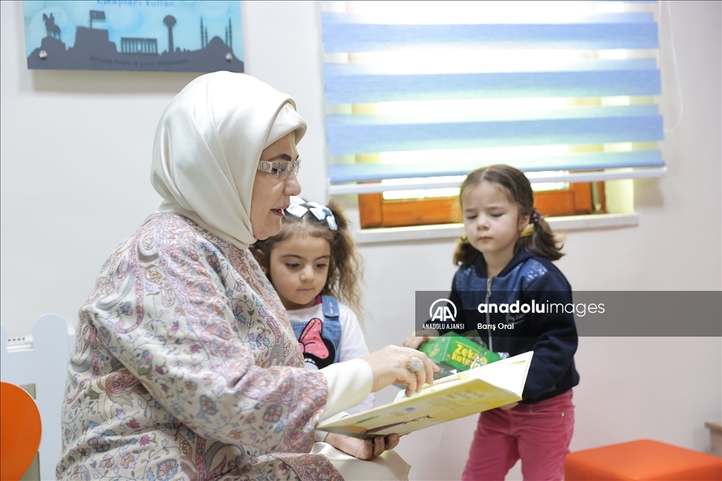Emine Erdoğan, Altındağ Bebek Kütüphanesinin açılışını yaptı