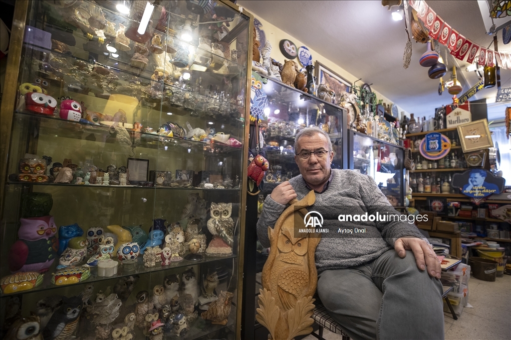 "Baykuş Ahmet"in sabır ve tutkuyla oluşturduğu koleksiyon, meraklılarını bekliyor