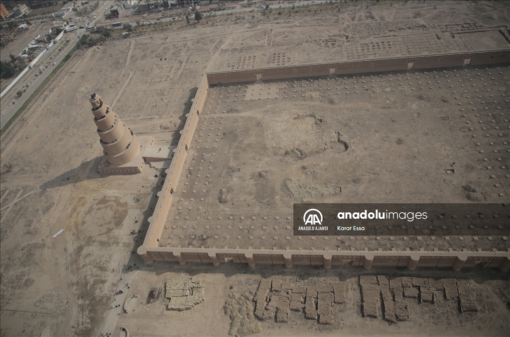 Irak'ın Samarra kenti havadan görüntülendi