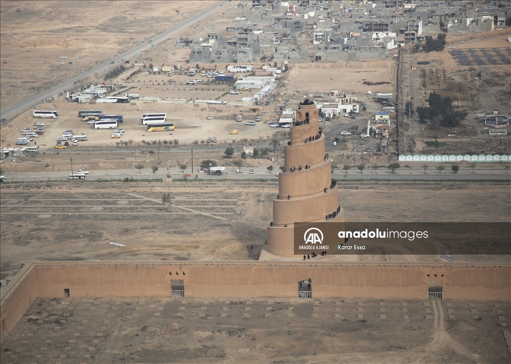 Irak'ın Samarra kenti havadan görüntülendi