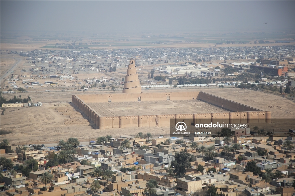 Irak'ın Samarra kenti havadan görüntülendi