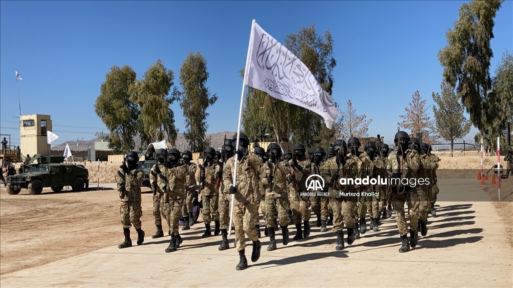 Wisuda anggota polisi baru Taliban di Kandahar