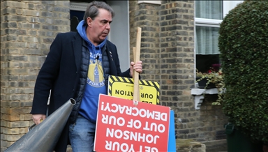 Colorful anti-Brexit protester to continue 'as long as it takes'