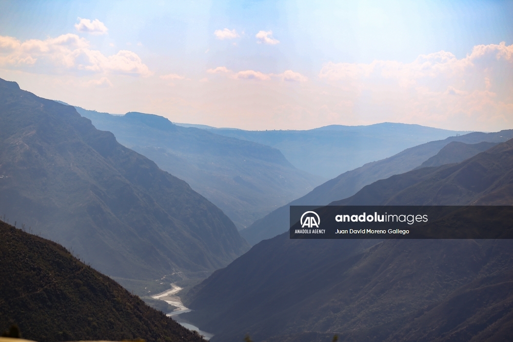 El majestuoso cañón del Chicamocha en Colombia