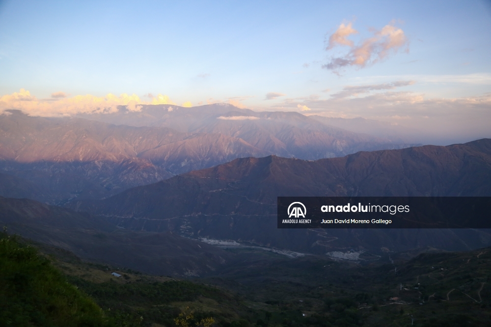 El majestuoso cañón del Chicamocha en Colombia