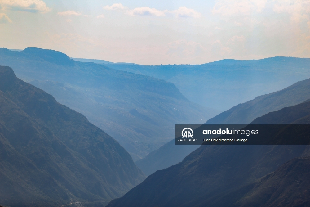 El majestuoso cañón del Chicamocha en Colombia
