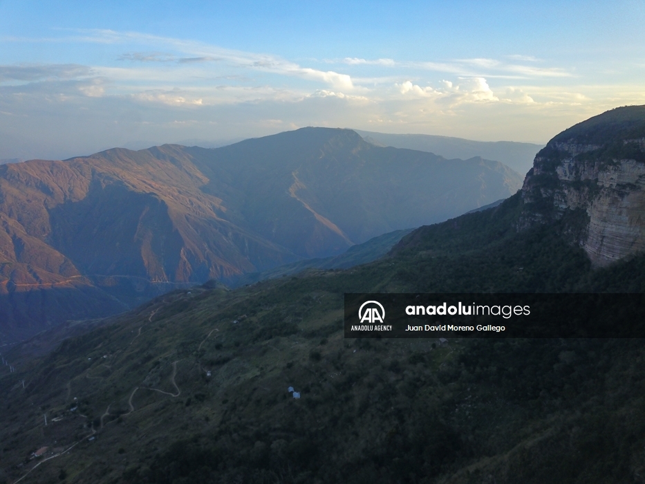 El majestuoso cañón del Chicamocha en Colombia