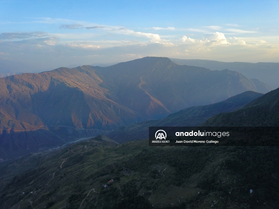 El majestuoso cañón del Chicamocha en Colombia