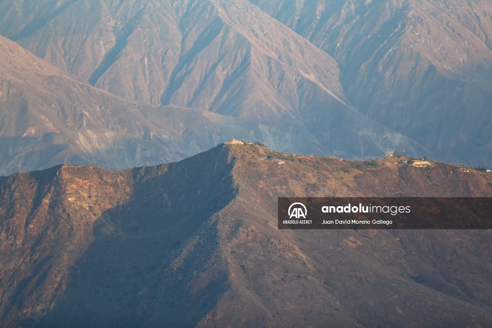 El majestuoso cañón del Chicamocha en Colombia