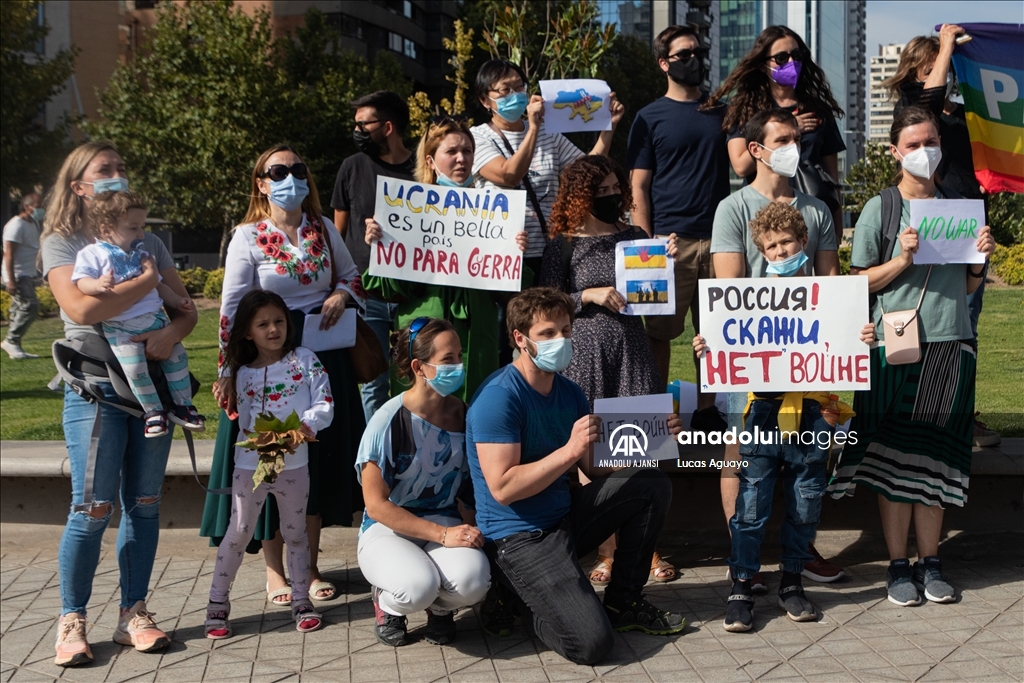 Şili’de Rusya'nın Ukrayna'ya askeri müdahalesi protesto edildi