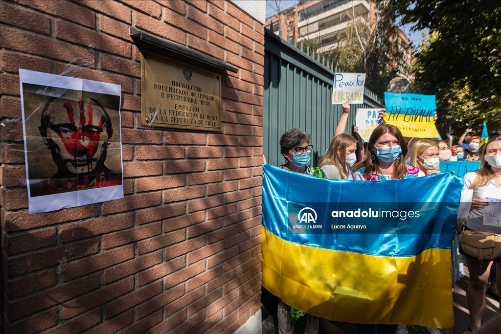 Şili’de Rusya'nın Ukrayna'ya askeri müdahalesi protesto edildi