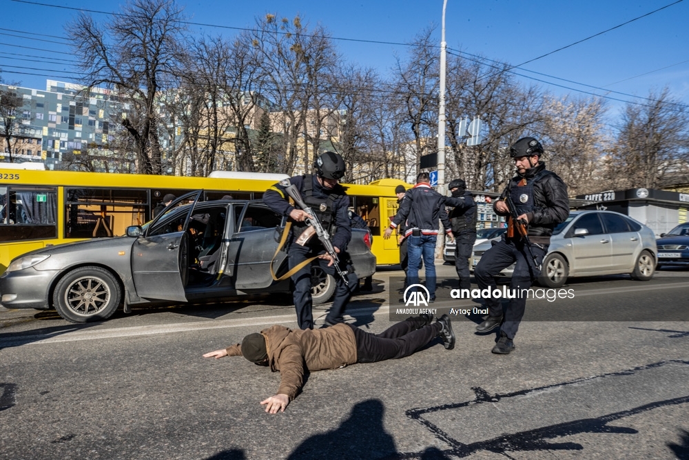 Las medidas de seguridad se han intensificado en Kiev, Ucrania