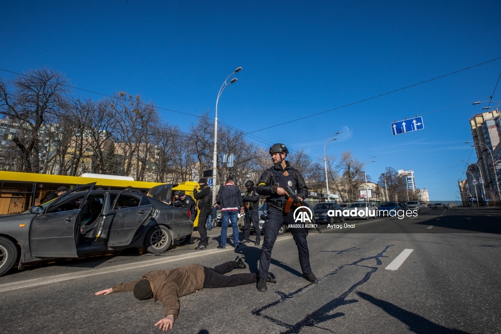 Las medidas de seguridad se han intensificado en Kiev, Ucrania