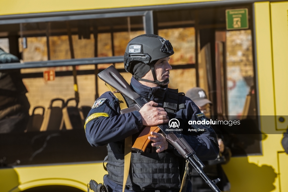 Las medidas de seguridad se han intensificado en Kiev, Ucrania