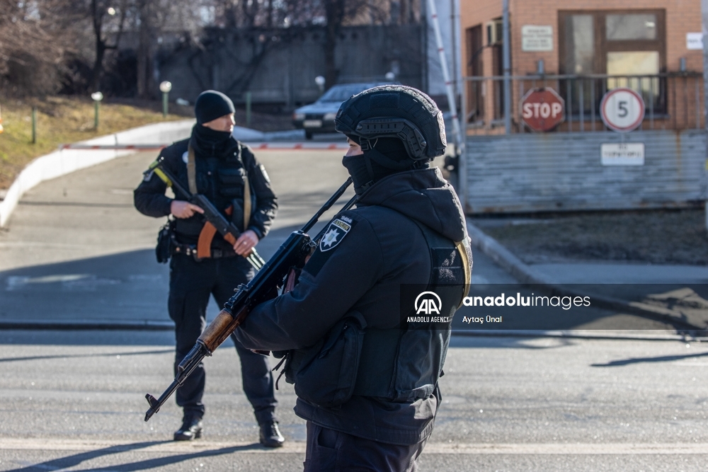 Las medidas de seguridad se han intensificado en Kiev, Ucrania